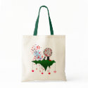 Douche avec amour sacs en toile
