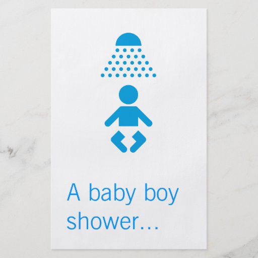 Douche de bébé prospectus personnalisés