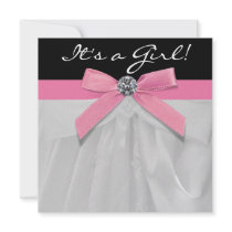 Douche noire rose de bébé