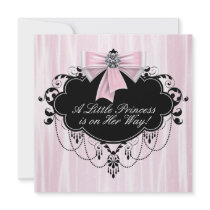 Douche noire rose de princesse bébé