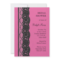 Douche nuptiale de dentelle (fuchsia)
