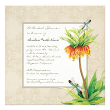 Douche nuptiale de libellule élégante du Fritillar Bristols Personnalisés