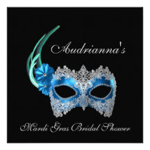 "Douche nuptiale de mardi gras " Faire-parts