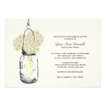 Douche nuptiale de pot d'hortensia et de maçon bristols