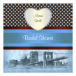 Douche nuptiale du bateau 4P de pont de Brooklyn d Faire-part