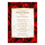 Douche nuptiale florale de rose rouge bristol personnalisé