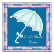 DOUCHE NUPTIALE W/UMBRELLA d'INVITATION populaire
