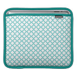 Douille blanche et turquoise moderne d'iPad de mot Poches iPad