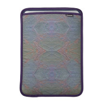 Douille d'air bleue brillante de marbre de Macbook Poches Pour Macbook Air