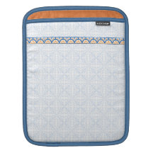 Douille d'iPad de motifs et de frontières 2 Poches iPad