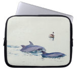 Douille d'ordinateur portable d'art de dauphins housse ordinateur portable