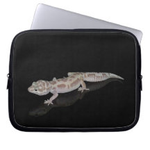 DOUILLE D'ORDINATEUR PORTABLE DE GECKO DE LA NEIGE HOUSSES ORDINATEUR PORTABLE