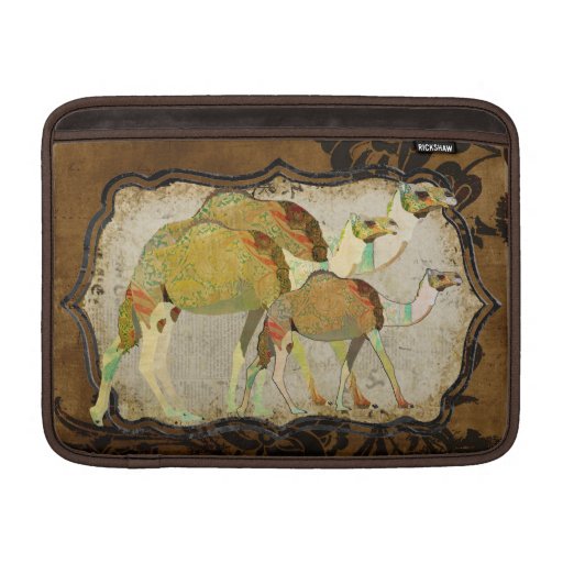 Douille en bronze de Macbook de chameaux rêveurs v Poche Macbook