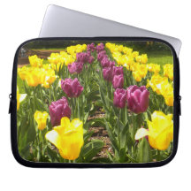 Douille jaune pourpre d'ordinateur portable de tul housses ordinateur portable