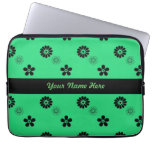Douille verte et noire géniale d'ordinateur portab housse ordinateur portable
