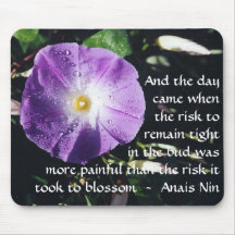 Douleur et risque - Anais Nin - mousepad Tapis De Souris