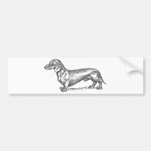Doxie classique - noir adhésif pour voiture