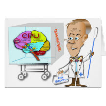 Dr. Braino et le cerveau Carte De Vœux