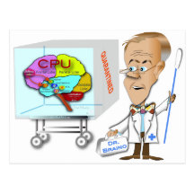 Dr. Braino et le cerveau Carte Postale