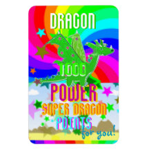 Draak 1000 Punten van de Draak van de Macht de Sup Vinyl Magneet