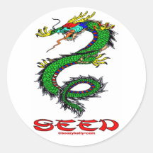 Draak, Zaad, China, Chinees, Stickers, Aziatisch A