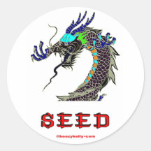 Draak, Zaad, China, Chinees, Stickers, Hong Kong