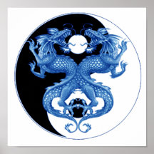 Dragon 2 de Yin Yang Affiche