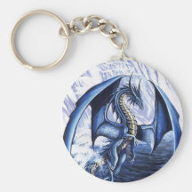 Dragon bleu Keychain Porte-clés