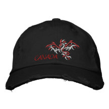 dragon Canada du soleil, Casquette De Baseball Brodée