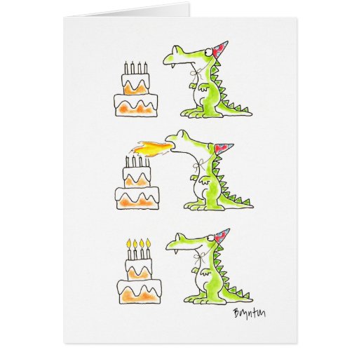 DRAGON d'ANNIVERSAIRE par Boynton Cartes De Vœux
