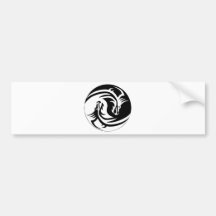Dragon de Yin Yang Adhésif Pour Voiture