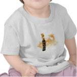 Dragon et bannière d'or t-shirts