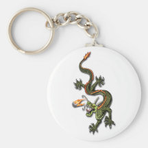 Dragon et perle chinois porte-clefs