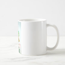 Dragon féerique sur le champignon tasse à café