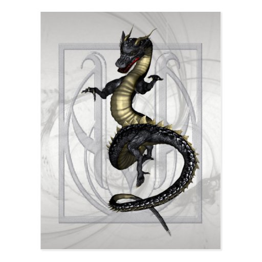 Dragon ornemental chinois cartes postales