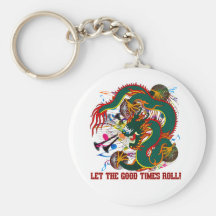 Dragon V-2-T de The-Mardi Gras Porte-clef