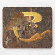 Dragonlore C initial Tapis De Souris