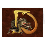 Dragonlore D initial Carte De Vœux