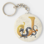 Dragonlore J initial Porte-clés