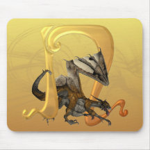 Dragonlore N initial Tapis De Souris