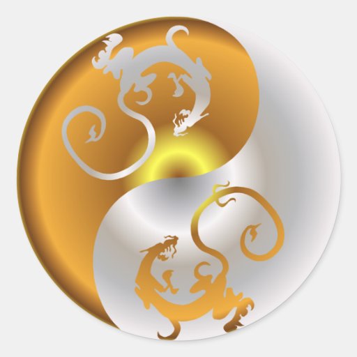 Dragons de zen adhésif