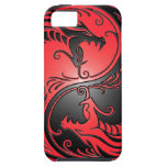 Dragons, rouge et noir de Yin Yang Coque iPhone 5