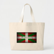 Drapeau affligé par pays Basque Sacs De Toile