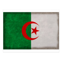 drapeau Algérie Carte Postale