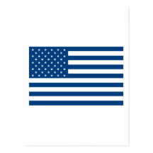 Drapeau américain - bleu carte postale