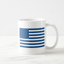 Drapeau américain - bleu tasse