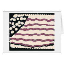 Drapeau américain carte de vœux