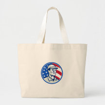 Drapeau américain de bannière étoilée de travaille sac de toile