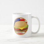 Drapeau américain d'hamburger mugs