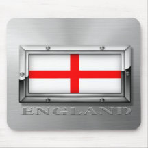 Drapeau anglais (acier) tapis de souris